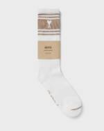 AMI Paris AMI DE COEUR STRIPED SOCKS men Socks beige in Größe:EU 39-42