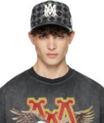 AMIRI Black 'MA' Quad Denim Cap