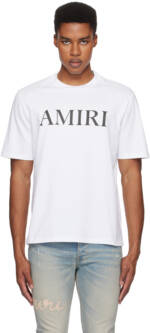 AMIRI White 'AMIRI' Core Logo T-shirt