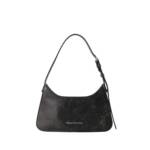 Acne Studios Shopper - Platt Micro Crackle Hobo Bag - Leather - Black - Gr. unisize - in Schwarz - für Damen