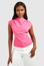 Ärmellose Bluse - Hot Pink - 38, Hot Pink