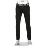 Alberto Herren Chino schwarz Baumwolle Slim Fit