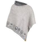 Albmerino - Women's Poncho Schäfle - Poncho Gr One Size grau