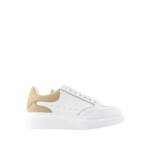 Alexander McQueen Low-Top Sneaker - Oversized Sneakers - Leather - White/Camel - Gr. 35 (EU) - in Weiß - für Damen