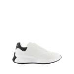 Alexander McQueen Low-Top Sneaker - Sprint Runner Sneakers - Leather - White/Black - Gr. 35 (EU) - in Weiß - für Damen