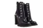 Alexander McQueen Sneaker - Eyelet Ankle Boots Leather - Gr. 41 (EU) - in Schwarz - für Damen