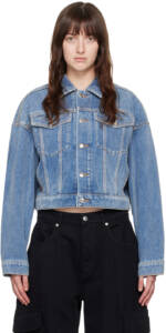 Alexander Wang Blue Oversized Denim Jacket