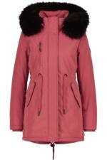 Alife & Kickin Winterjacke "Damen KierseyAK A", Kurzer Mantel mit weichem Teddy-Innenfutter und abnehmbarer Kapuze