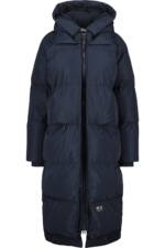 Alife & Kickin Winterjacke "Damen OanaAK A", Langer gefütterter Steppmantel in gerade Passform und Kapuze