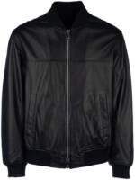 Armani Exchange Bomberjacke aus Leder - Schwarz