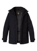 BELSTAFF Herren Daunenjacke schwarz Mikrofaser