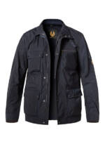 BELSTAFF Herren Jacke blau Mikrofaser unifarben