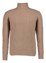 BOGGI MILANO Herren Rollkragenpullover beige unifarben