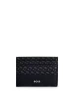 BOSS Double B-monogram card holder - Schwarz