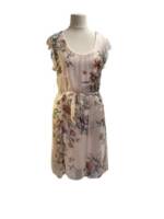 BZNA Sommerkleid Seidenkleid Sommer Herbst Kleid mit Blumen Muster