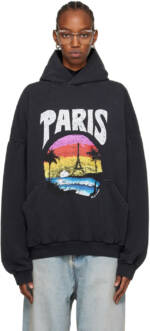 Balenciaga Black Paris Tropical Hoodie