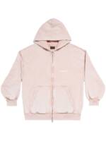 Balenciaga Kapuzenjacke mit Logo-Print - Rosa