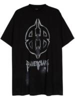 Balenciaga Metal BB Stencil T-Shirt - Schwarz