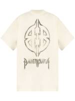 Balenciaga Metal BB Stencil T-Shirt - Weiß