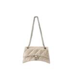 Balenciaga Shopper - Crush Chain S Crossbody - Leather - Beige - Gr. unisize - in Beige - für Damen