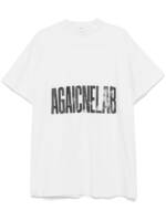 Balenciaga T-Shirt mit Logo-Print - Weiß