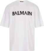 Balmain - Balmain Oversize Cotton T-Shirt - Größe L - weiß