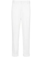 Balmain Hose aus Satin mit Monogramm - Weiß