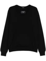 Balmain Pullover mit doppeltem Kragen - Schwarz