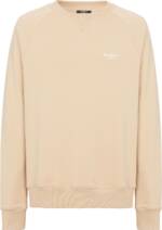 Balmain Sweatshirt mit beflocktem Logo - Nude