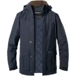 Barbour Herren Jacke blau Baumwolle unifarben