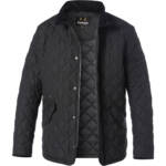 Barbour Herren Jacken schwarz Mikrofaser unifarben