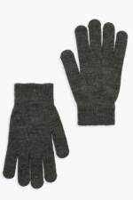 Basic Handschuhe - Grau Meliert - One Size, Grau Meliert