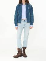 Blouson Marineblau