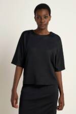 Bluse 3/4 Arm Schwarz