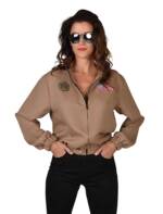 Bomberjacke Jetfighter Damen braun S/M