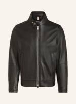 Boss Lederjacke Mansell schwarz