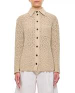 Bottega Veneta - Crochet Shirt Jacket - Größe M - beige