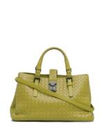 Bottega Veneta Pre-Owned 2012-2023 kleine Intrecciato Roma Satchel-Tasche - Grün