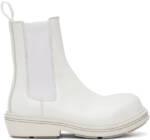 Bottega Veneta White Fireman Chelsea Boots