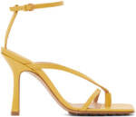 Bottega Veneta Yellow Stretch Heeled Sandals