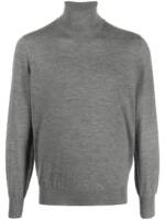 Brunello Cucinelli Rollkragenpullover mit Kaschmiranteil - Grau