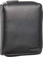 Bugatti Primo Zip Wallet 8 Kartenfächer in Schwarz (0.3 Liter), Geldbörse