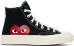 COMME des GARÇONS PLAY Black & White Converse Edition PLAY Chuck 70 High Top Sneakers