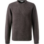 CROSSLEY Herren Pullover braun Schurwolle unifarben