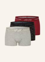 Calvin Klein 3er-Pack Boxershorts Low Rise rot