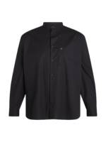 Calvin Klein Big&Tall Businesshemd "BT POPLIN GRANDAD COLLAR SHIRT", in Großen Größen mit Logoprint