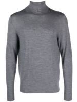 Calvin Klein Fein gestrickter Rollkragenpullover - Grau