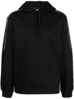 Calvin Klein Jeans Hoodie mit Logo-Streifen - Schwarz