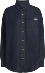 Calvin Klein Jeans Jeansbluse "OVERSIZED LS DENIM SHIRT", mit Logostickerei