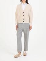 Cashmere-Strickjacke Beige